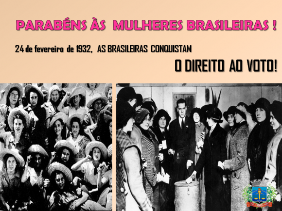 MULHERES: Conquista do direito ao voto!