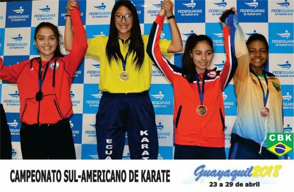 Karateca queimadense conquista medalha de bronze no Sul-Americano em Guayaquil 