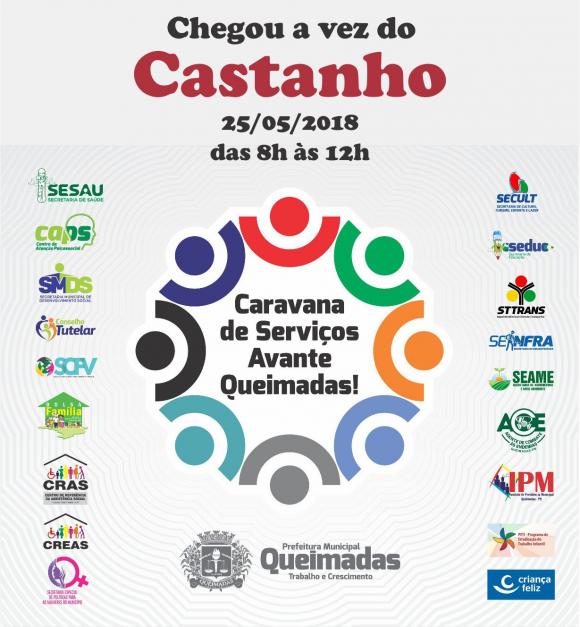 Caravana de Serviços estará nesta sexta-feira levando benefícios à comunidade do Castanho  