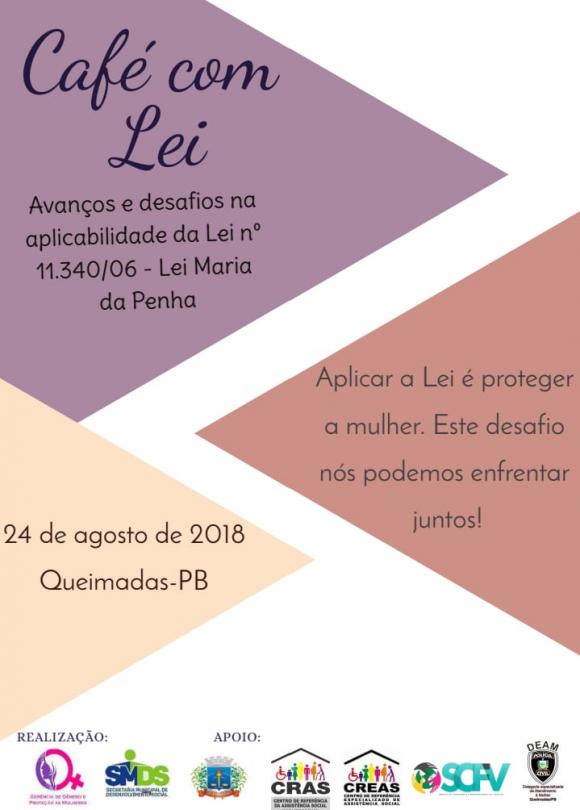 Secretaria de Desenvolvimento Social de Queimadas encerra atividades do Agosto Lilás