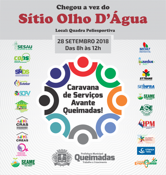 Caravana de Serviços “Avante Queimadas” atende comunidade do sítio Olho D’Água e inaugura quadra poliesportiva na próxima sexta-feira