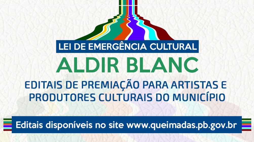 Secretaria de Cultura comunica a prorrogação das inscrições para os editais da Lei Aldir Blanc