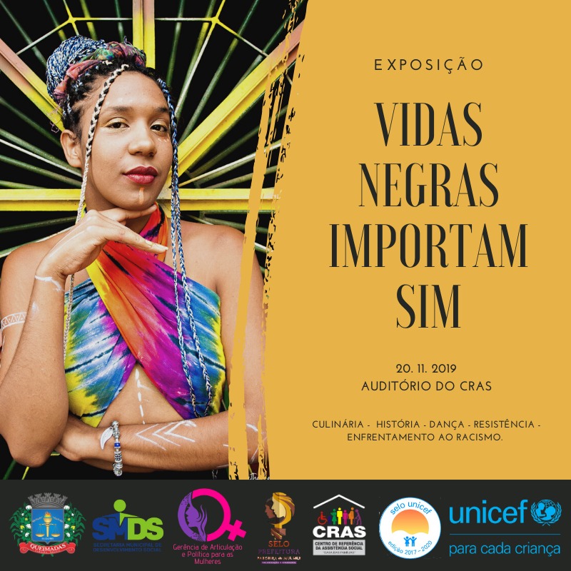 No Dia da Consciência Negra, SMDS realiza a exposição “Vidas negras importam sim"