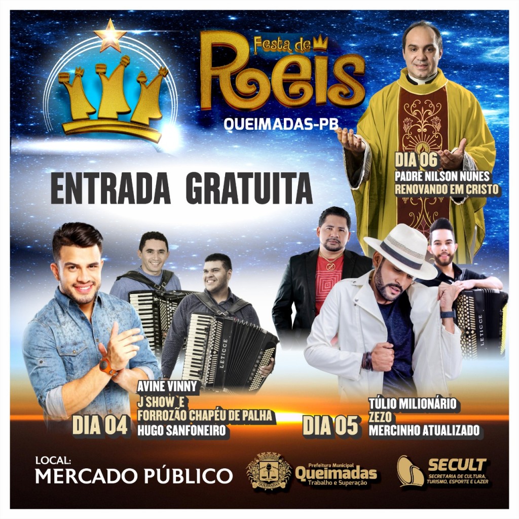 Festa de Reis 2020 acontece no próximo final de semana