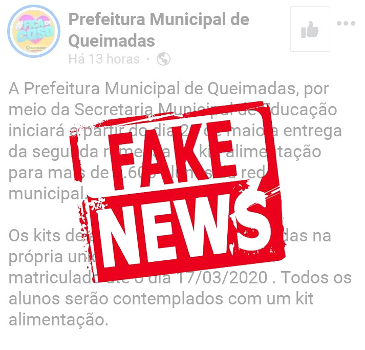 Prefeitura e Seduc esclarecem sobre fake news divulgada em grupos de Whatsapp e redes sociais