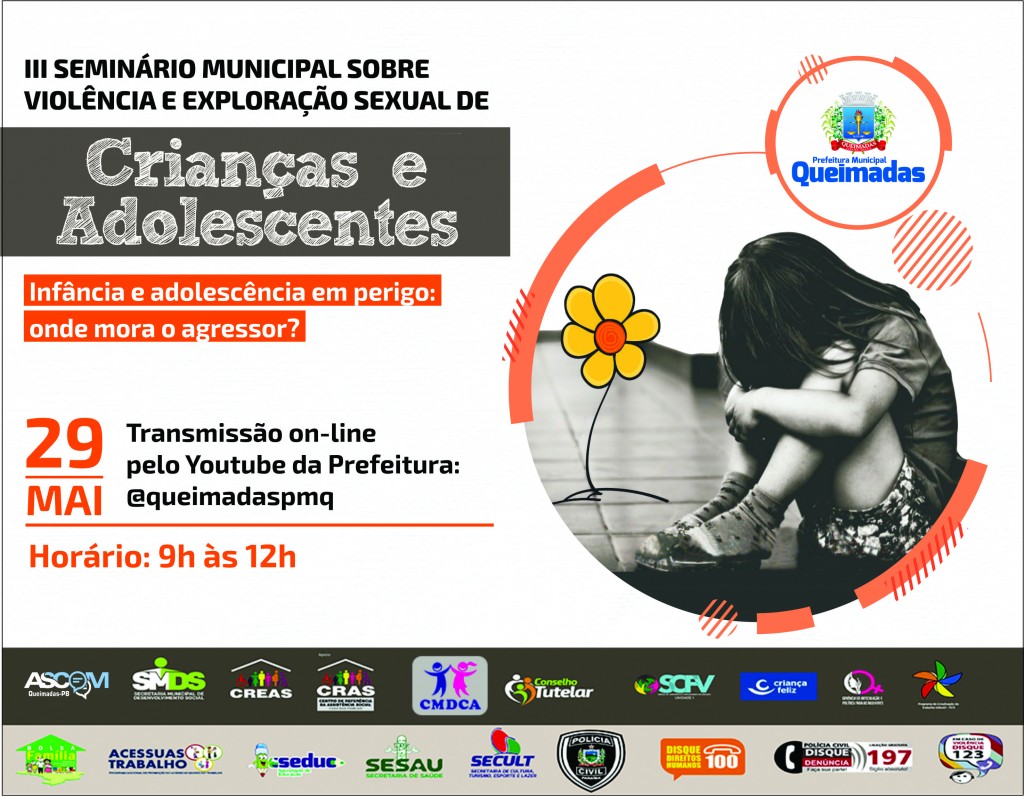 III Seminário Municipal Sobre Violência e Exploração de Crianças e Adolescentes discutirá o perfil dos agressores
