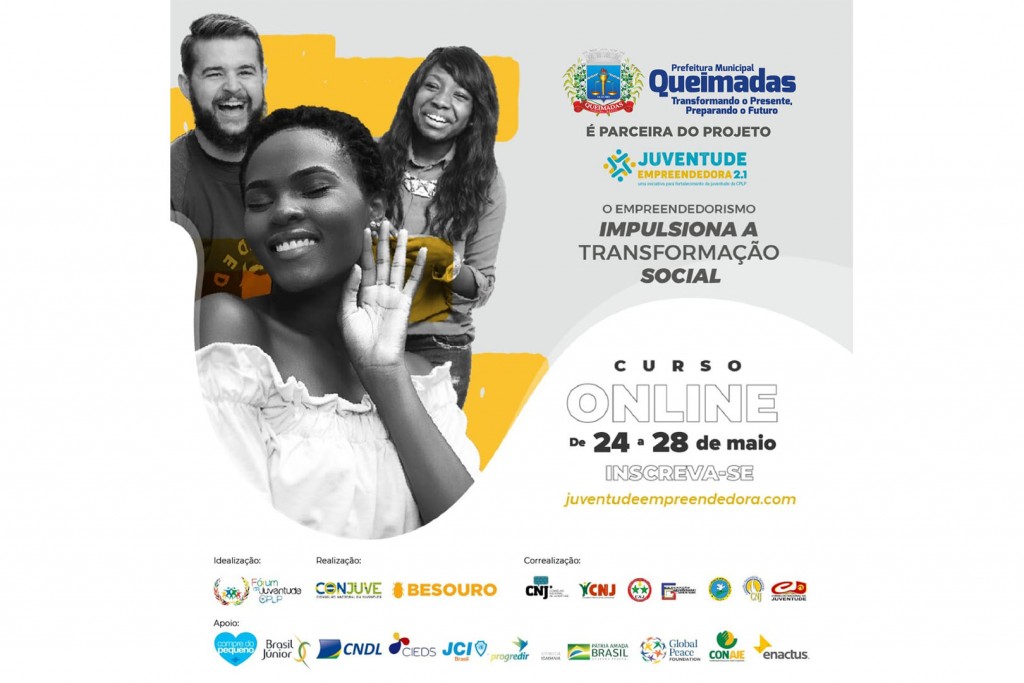 Prefeitura de Queimadas é parceira do Programa Juventude Empreendedora 2021