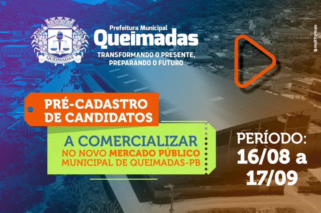Fichas de inscrição para pré-cadastro do Mercado Público estão disponíveis para download no site da Prefeitura