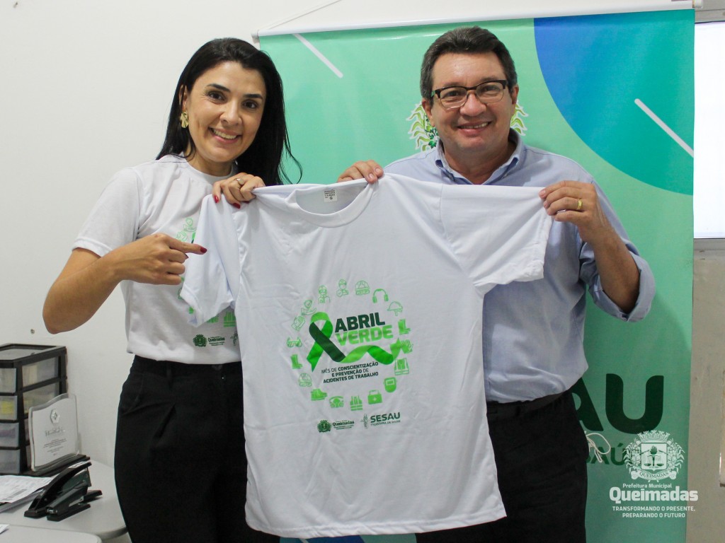 Prefeitura de Queimadas promove o Abril Verde - Mês de Prevenção de Acidentes e Doenças de Trabalho