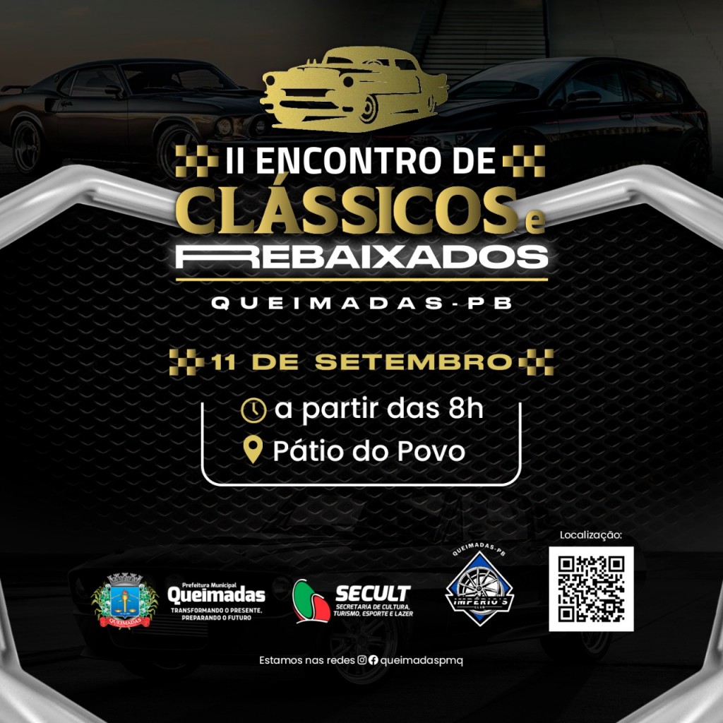 II Encontro de Clássicos e Rebaixados de Queimadas-PB será realizado em 11 de setembro