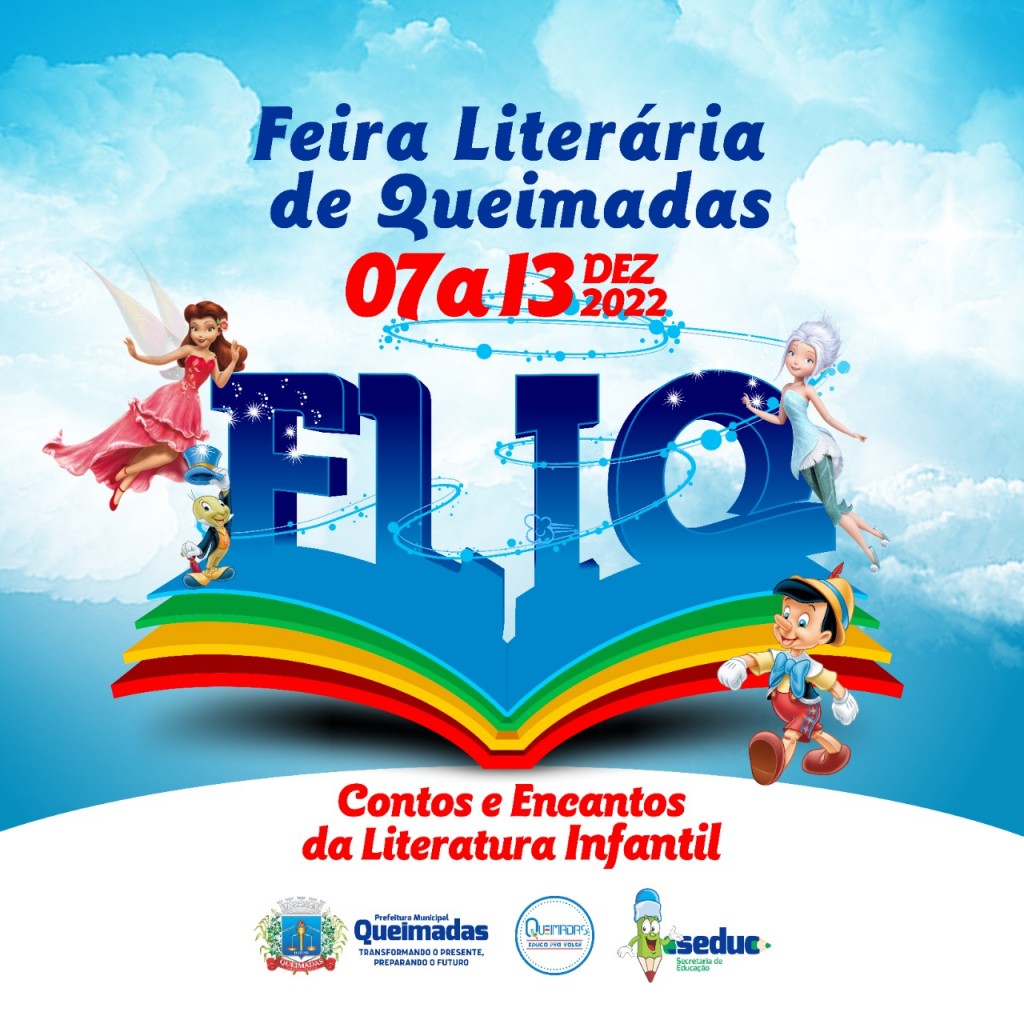Prefeitura de Queimadas promove 2ª edição da FLIQ entre os dias 7 a 13 de dezembro