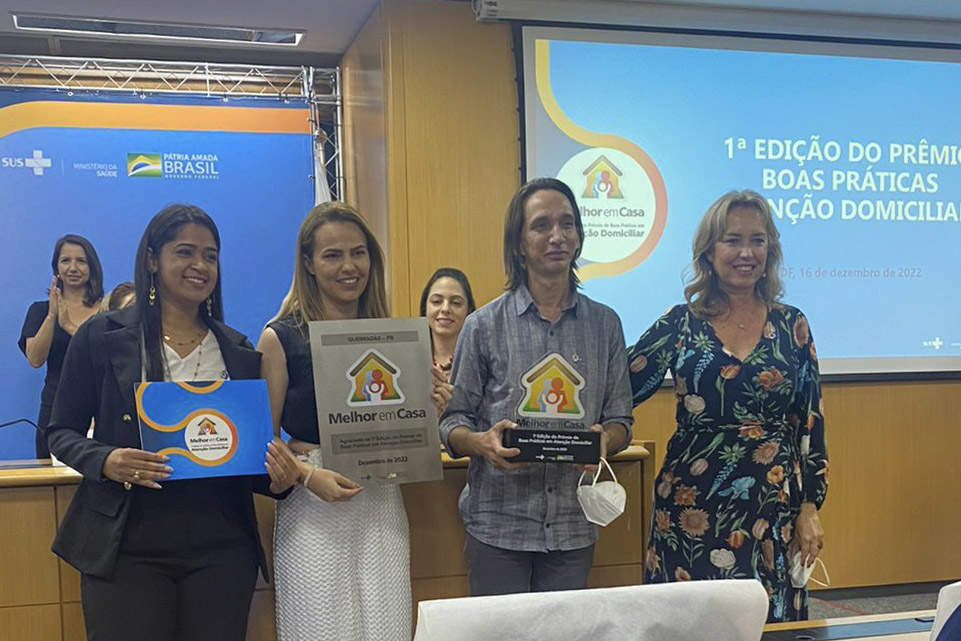 Programa Melhor em Casa de Queimadas-PB recebe prêmio do Ministério da Saúde